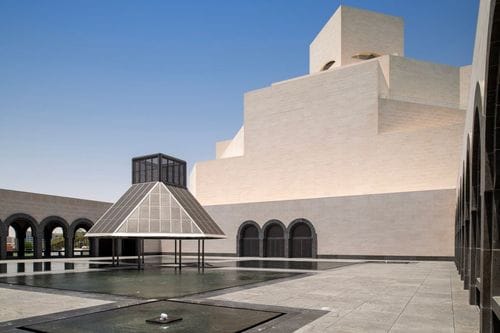 Waterfront Courtyard With Framed Skyline Views for Outdoor Receptions