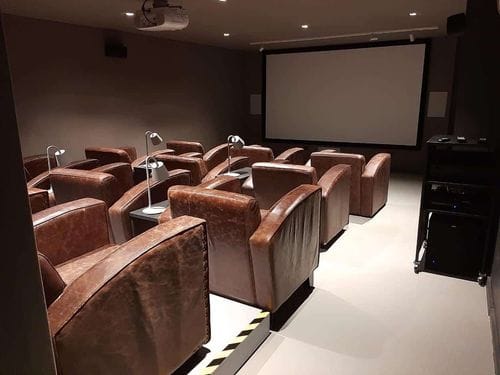 Private Cinema Room with Leather Seating in Buenos Aires