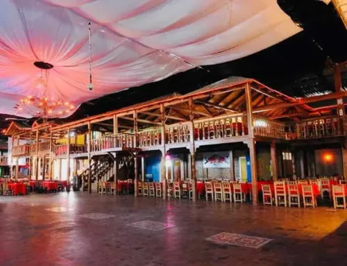 Hacienda-Style Architecture With a Mezzanine Level for Grand Celebrations