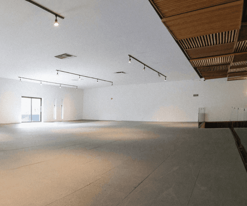 Modern Minimalistic Venue With Unique Wooden Accents for Creative Exhibitions