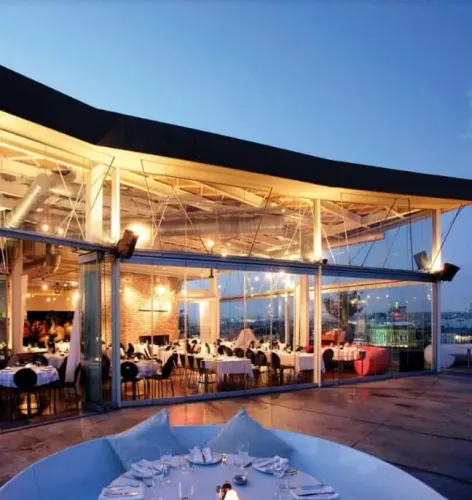 Iconic Glass Rooftop With 360-degree City Views for Celebratory Events