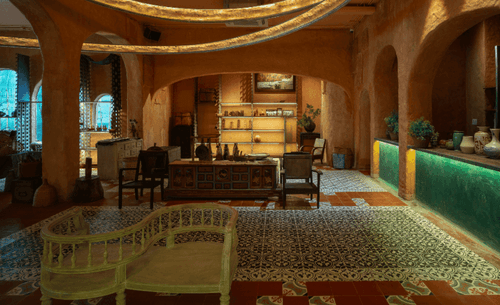 Rustic Terracotta Room for Intimate Corporate Gatherings
