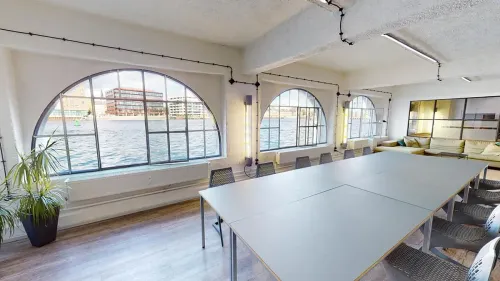 Panoramic Riverfront Space With an Industrial Charm for Inspiring Gatherings