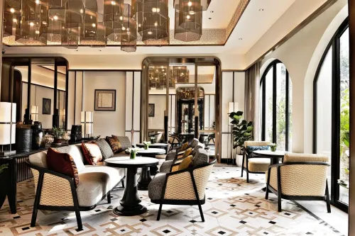 Lanna-Inspired Boutique Lounge With Glowing Lantern Ceiling for Tea Gatherings and Cocktails