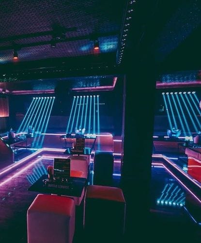 Vibrant Mixer Venue with Afro-Caribbean Beats 