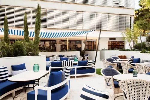 Elegant Mediterranean Terrace for Celebratory Team Lunches