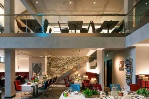 Chic Industrial Venue With a Mezzanine for Exclusive Corporate Dinners
