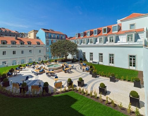 Regal Courtyard With a Lush Green Ambience for Exclusive Alfresco Events