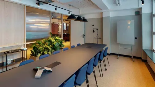 Contemporary Workspace With Sleek Design for Collaborative Meetings