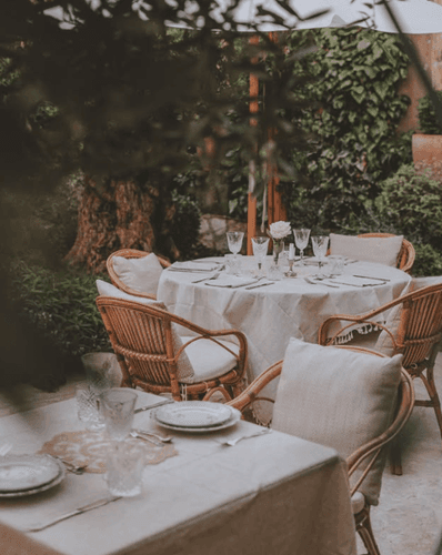 Stylish Skylight Terrace With Elegant Decor for Memorable Events