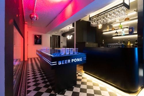 Sophisticated Black and White Themed Venue