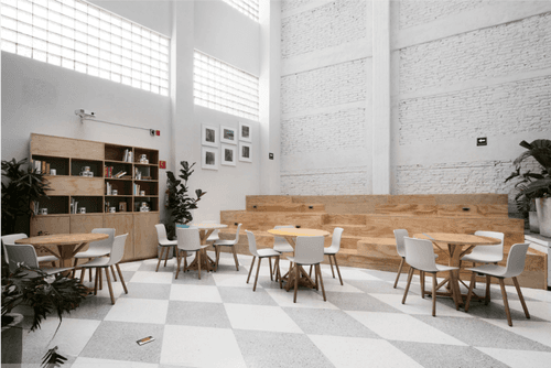 Bright Minimalistic Auditorium for Creative Meetings and Workshops
