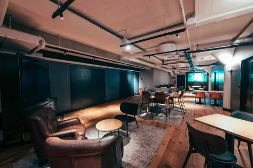 Industrial-Chic Venue With Intimate Vibes for Corporate Social Events