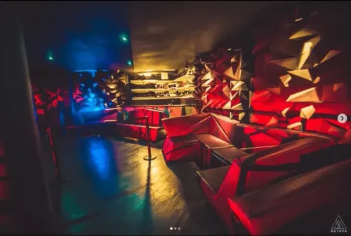 Striking Venue With Immersive Geometric Design for Celebratory Events