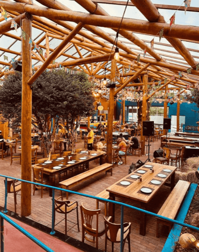Colourful Rustic Brazilian Dining Experience With Skylights