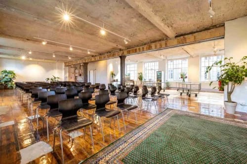 Sun-Drenched Industrial Loft With Polished Timber Floor & Steel Columns for Presentations and Workshops