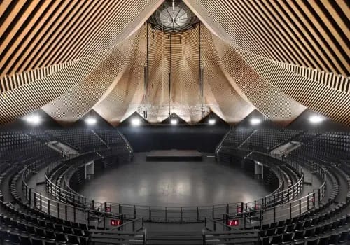 Iconic Amphitheatre With Circus-Inspired Design for Unforgettable Events