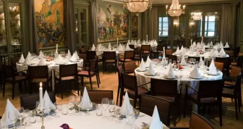 Regal Baroque Banquet Hall With Historic Frescoes for Sophisticated Gatherings