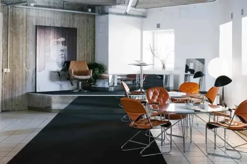 Bright raw space with a vintage look