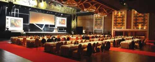Grand Art Nouveau Ballroom With an Artistic Ceiling for High-Profile Events