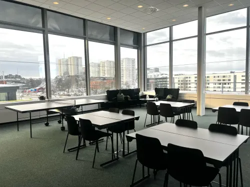 Panoramic Street-View Conference Room for Conferences and Networking