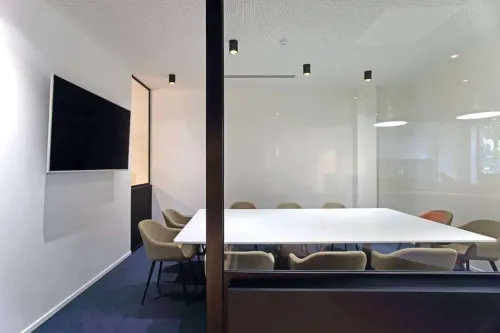 Minimalist Boardroom With Sleek Elegance for Focused Meetings