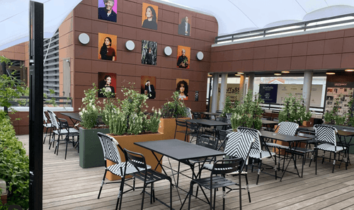 Lush Urban Terrace for Stylish Outdoor Dinners and Cocktail Parties