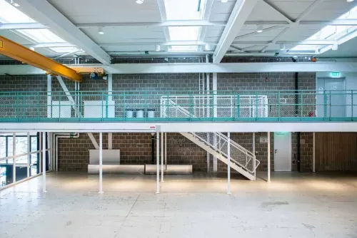 Multipurpose arena with a raw industrial design