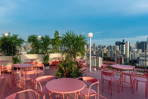 Neotropical Rooftop Bar With City Views for Stylish Sundowner Parties