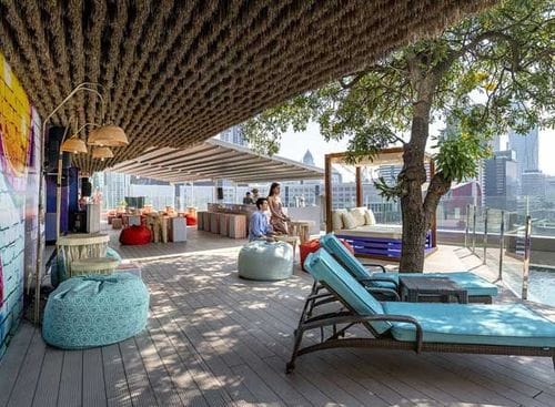 Lush Rooftop Terrace With Skyline Views for Sophisticated Parties