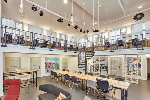 Light-Filled Loft With Mezzanine for Networking Events and Receptions