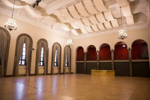 Grand Heritage Hall with an Adaptable Stage for Sophisticated Galas