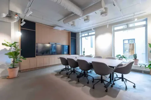 Contemporary Minimalist Boardroom for High-Level Meetings