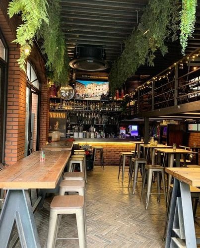 Chic Industrial Cafe With an Outdoor Terrace for Happy Hour Events