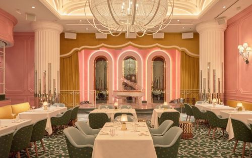 Art Deco Hall With Candy-Coloured Interiors for Luxurious Dinners. Josette