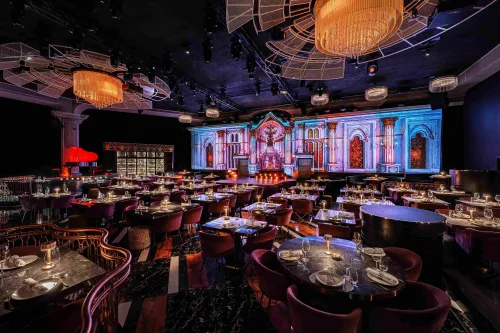 Mesmerising Art Deco Space With Stunning Visuals for Immersive Celebrations. DREAM Dinner Show