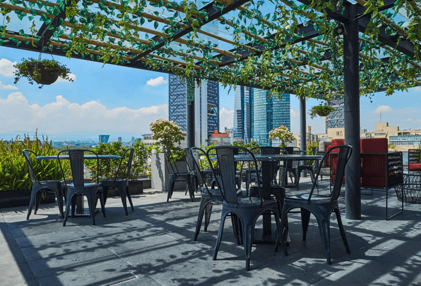 Lush Green Rooftop With City Views for Intimate Corporate Events in ...