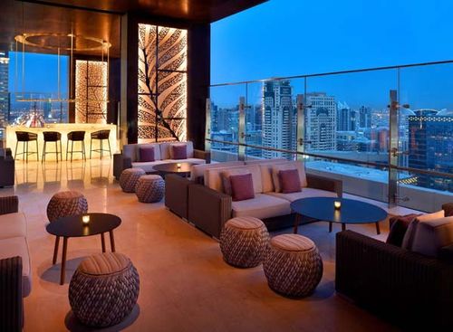 Sophisticated Rooftop With Cityscape Views for Sunset Cocktail Parties. Movenpick Hotels & Resorts. Twenty Three Rooftop Bar
