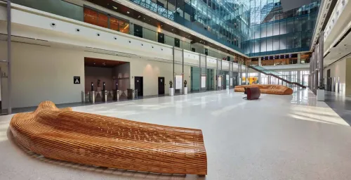 Sleek Modern Atrium With Sculptural Charm for Iconic Corporate Events. Dubai Design District