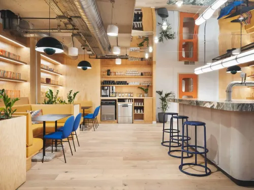 Mirrored Maximalist Lounge for Bold Receptions and Afterwork Events. Spaces & Stories Aviation House. The Speakeasy