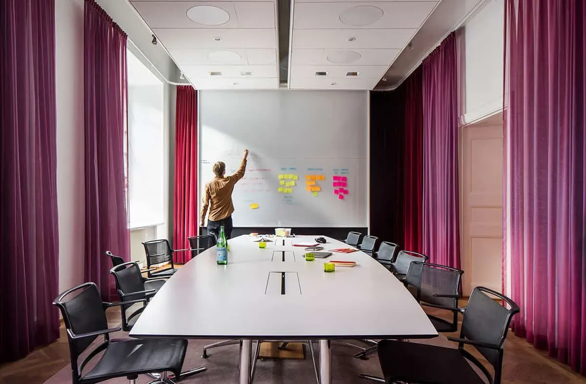 Refocus Room Layout Stylish and large focus room in Stockholm