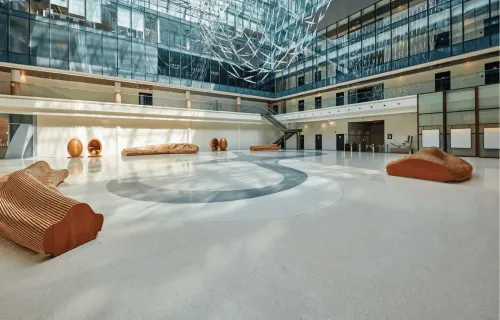 Bright Sculptural Atrium With Artistic Interiors for Versatile Events. Dubai Design District