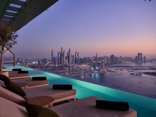 Sky-High Pool Lounge With 360-Degree Views for Elite Company Parties. Aura Skypool